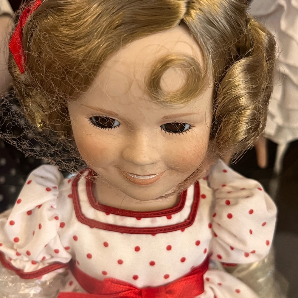 Polka Dot Doll with Red Accents - Picture 4 of 8